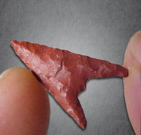 Red Cornelian arrowheads